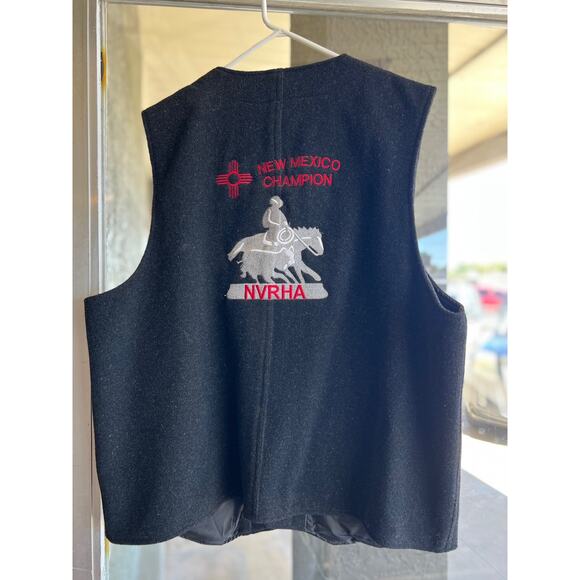 Wyoming Traders 100% wool NVRHA champion vest size XL - Picture 1 of 5